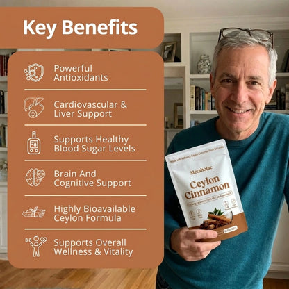 Canela de Ceilán Equivalente a 7200 mg con Aceite MCT